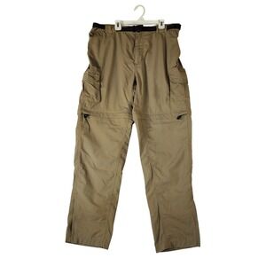 Magellan Outdoors Fish Gear Mens Large Convertible Cargo Pants Khaki SGMGMF7000